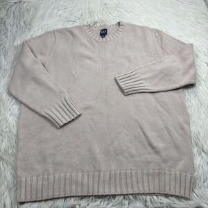 Gap Women's M Beige Slouchy Tunic Sweater Cotton Preppy Heritage Normcore